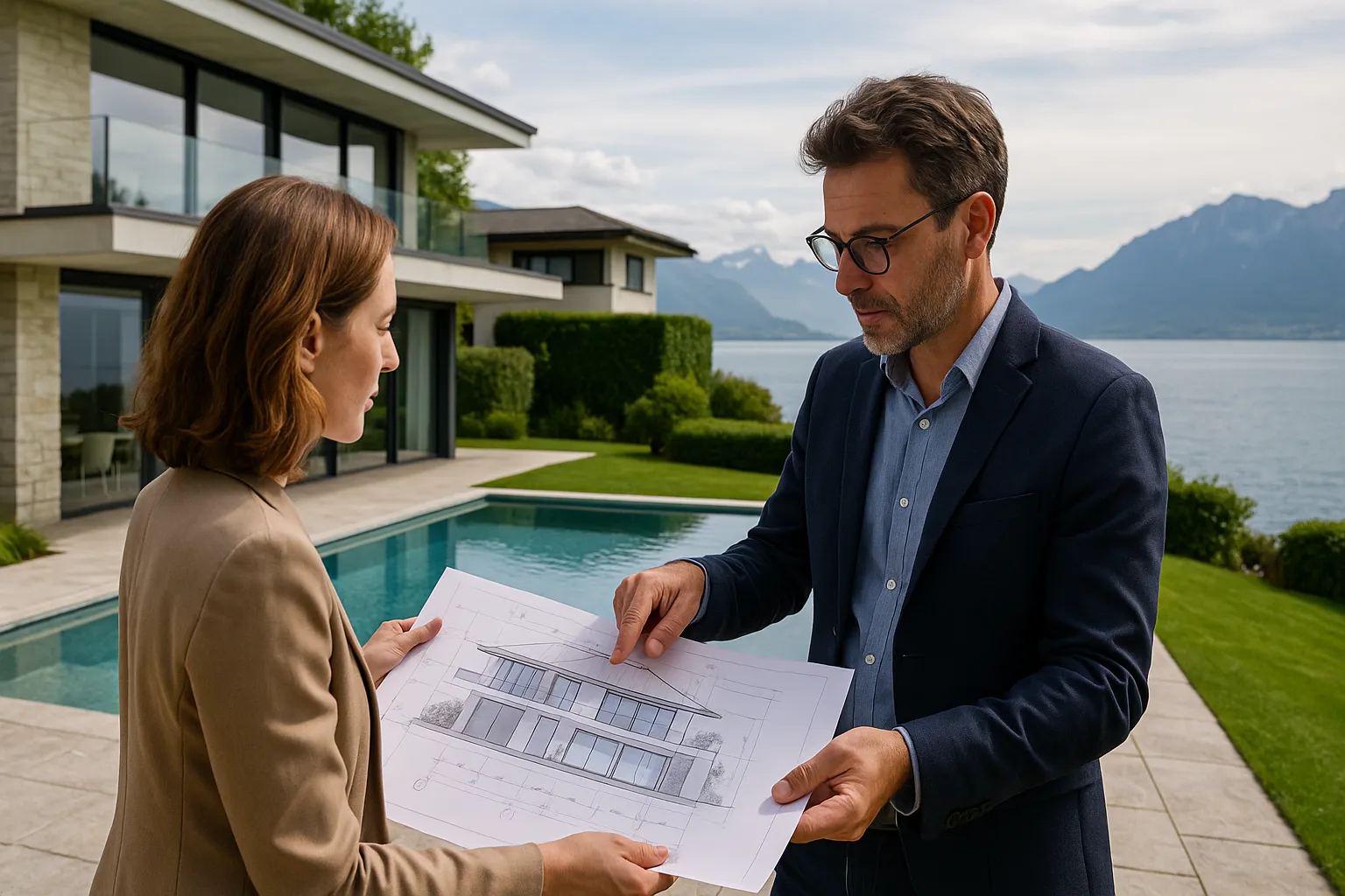 Les architectes qui redessinent les villas du lac Léman