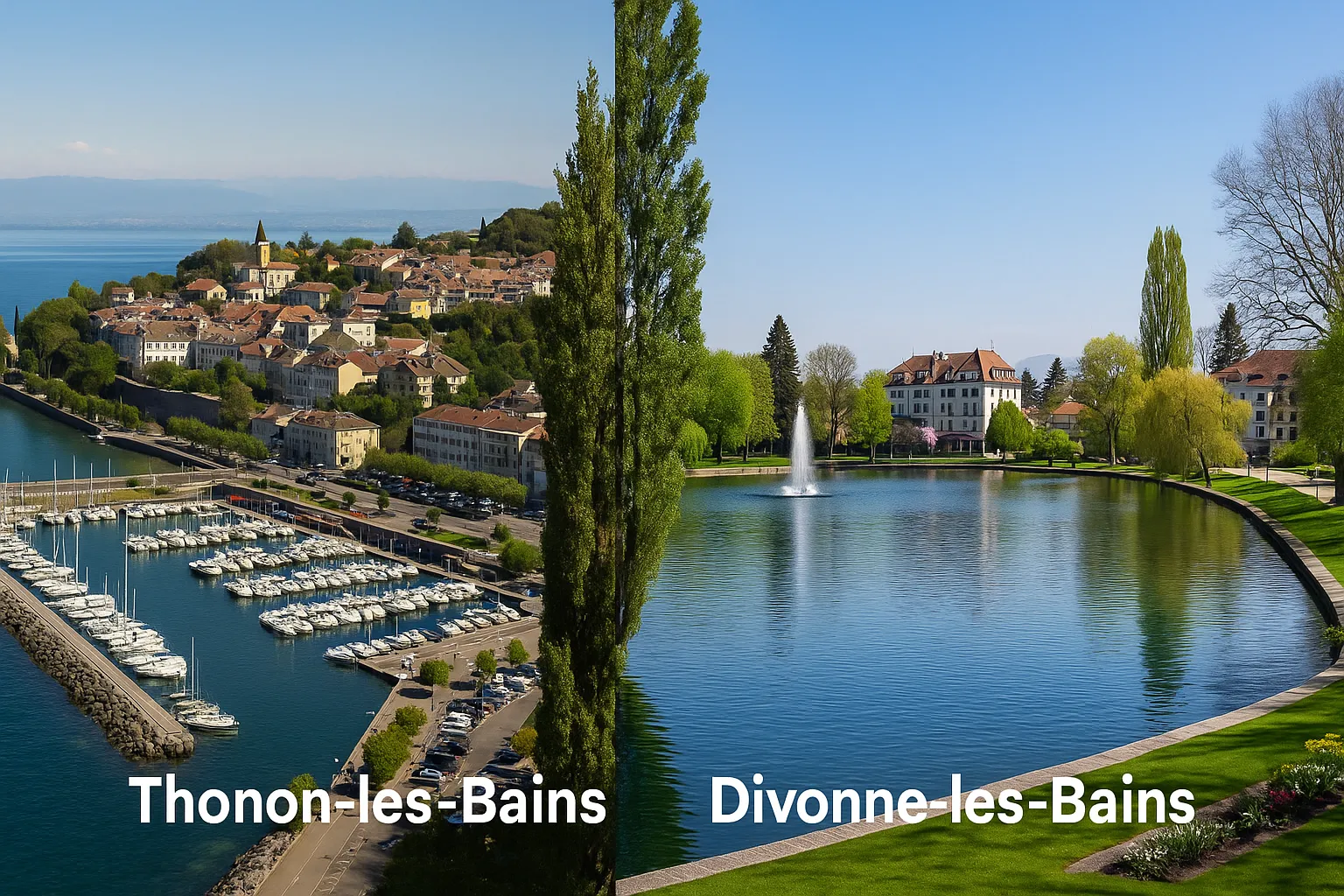 Thonon-les-Bains ou Divonne-les-Bains : quelle ville choisir pour s’installer ?