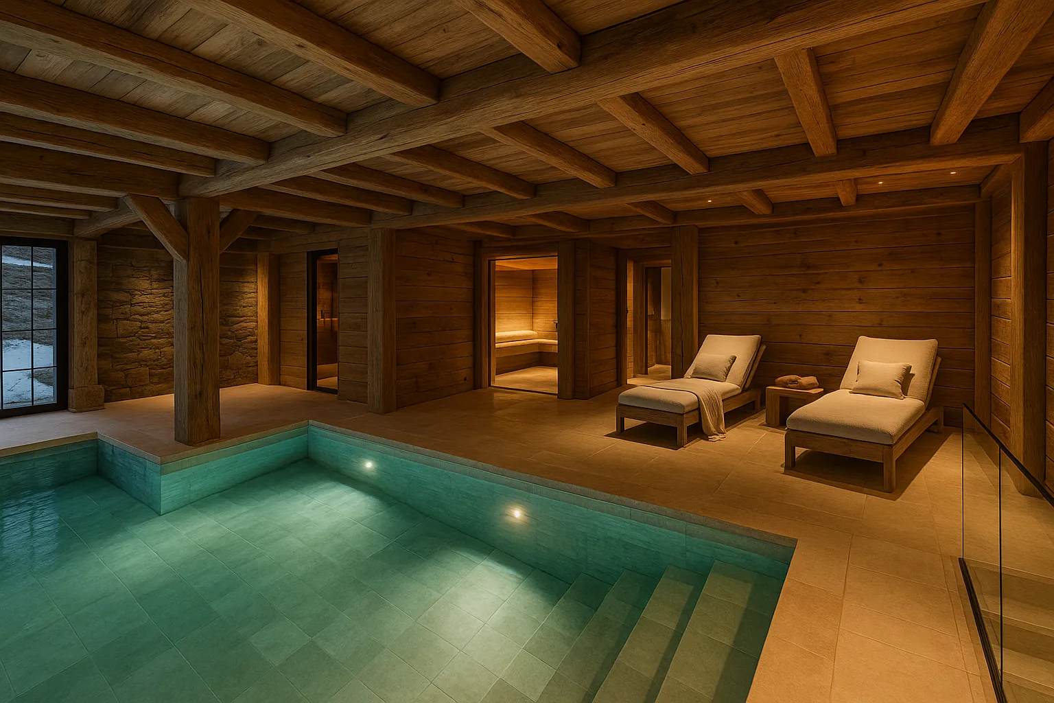 Ce chalet de Courchevel à 12 millions d’euros cache un spa incroyable