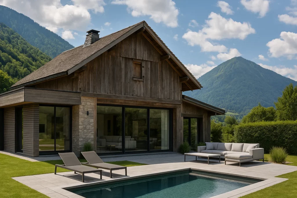 Les architectes qui transforment les anciennes fermes savoyardes en villas modernes