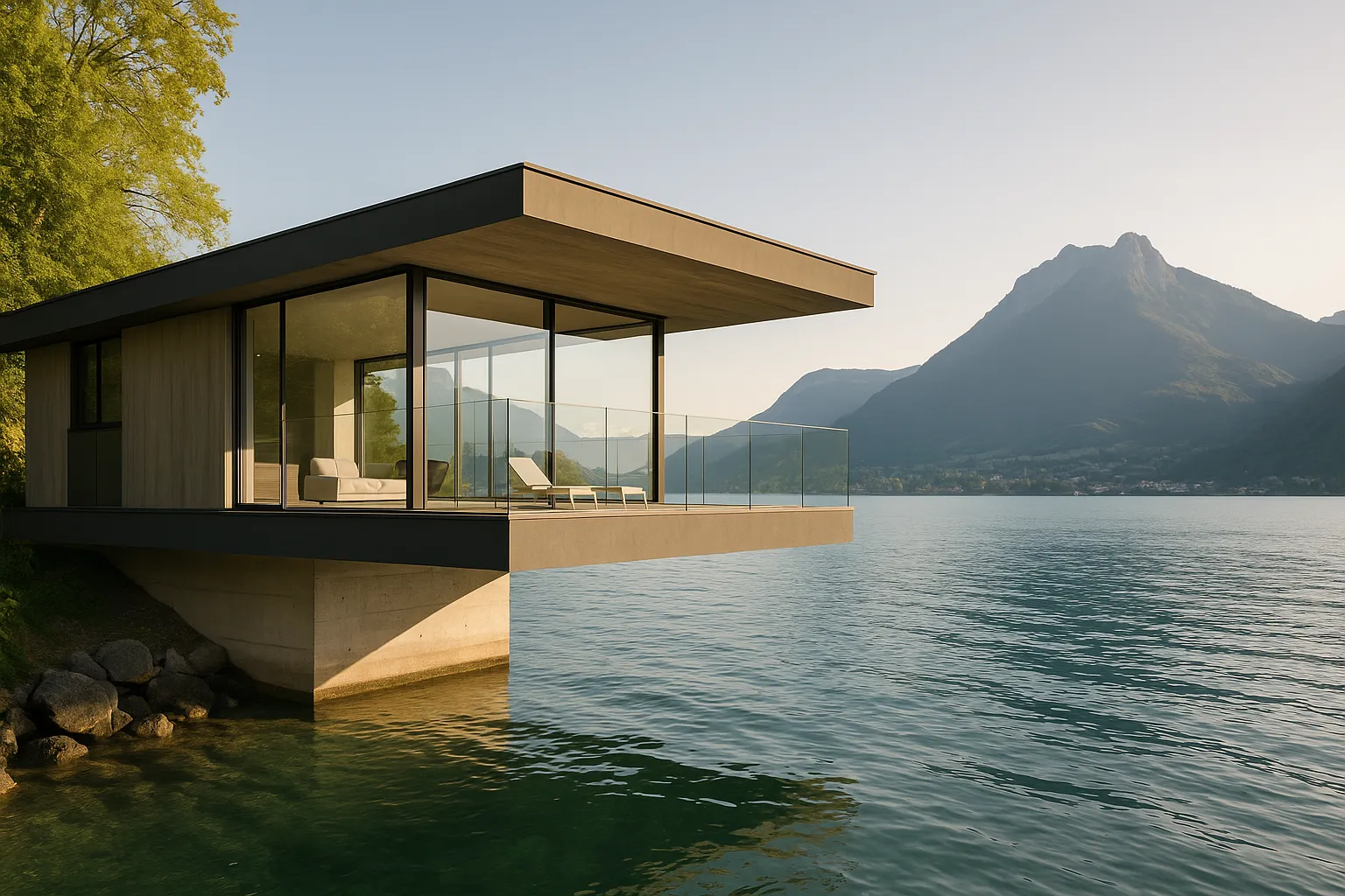 Cette villa suspendue sur le lac d’Annecy fait rêver les architectes