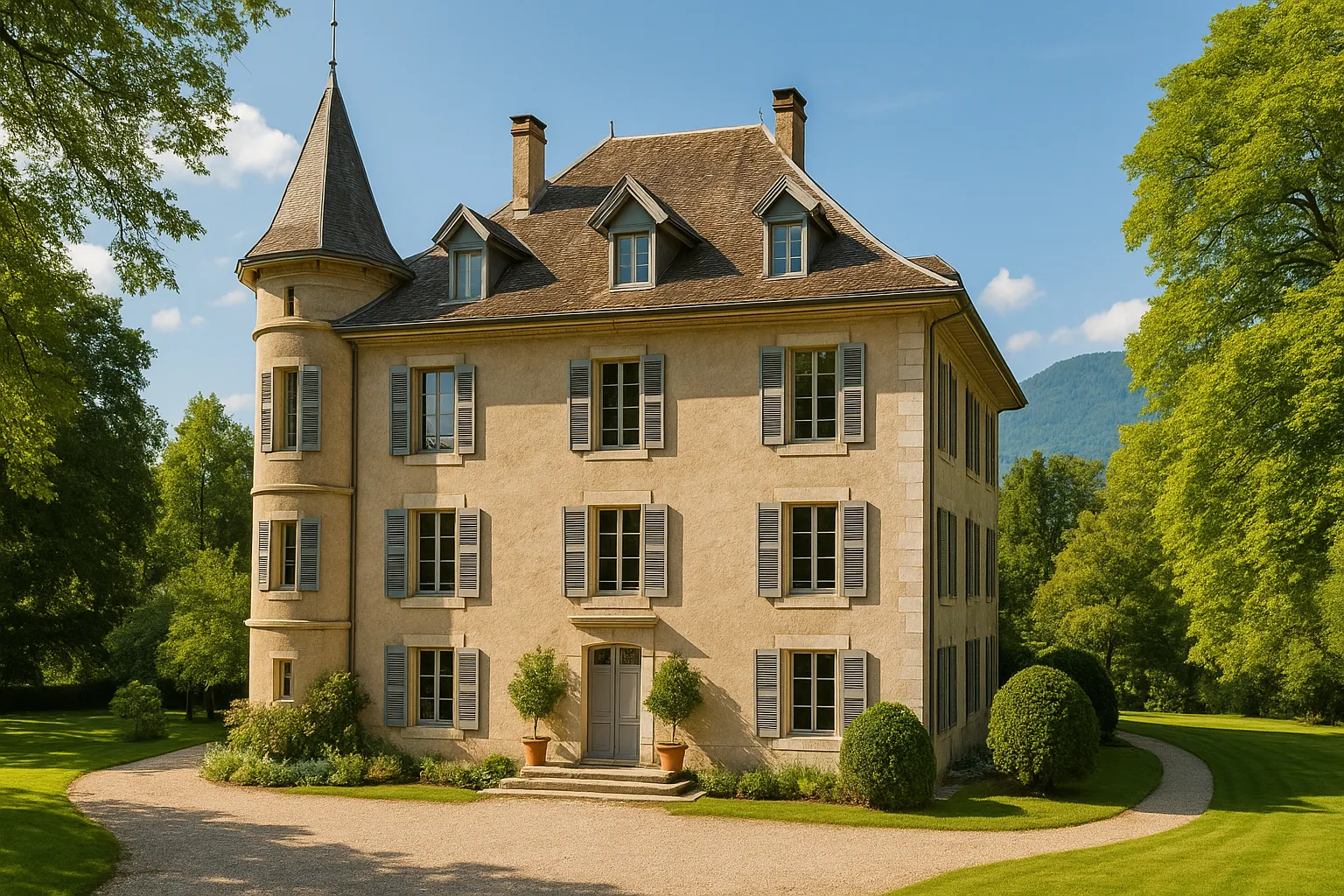 Ce manoir savoyard du XIXe siècle a été restauré avec un goût rare