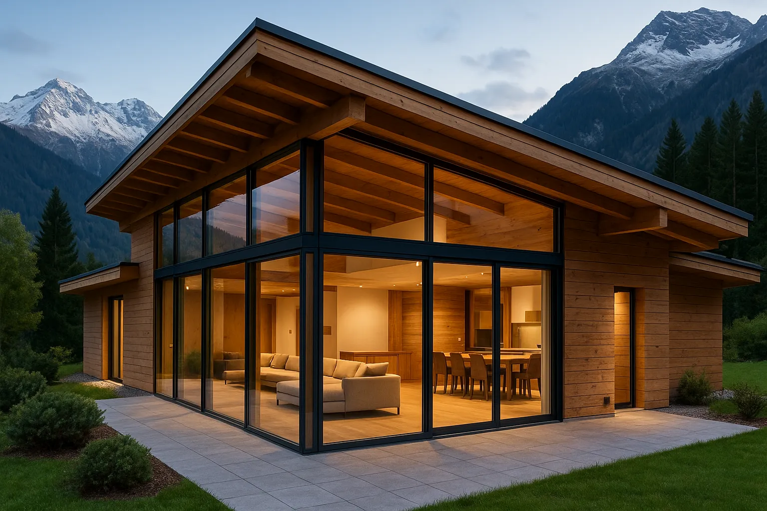 L’architecture bois-verre s’impose dans les nouvelles villas alpines