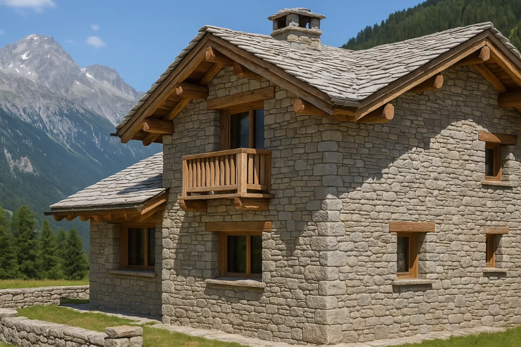 Comment la pierre locale revient en force dans les constructions alpines