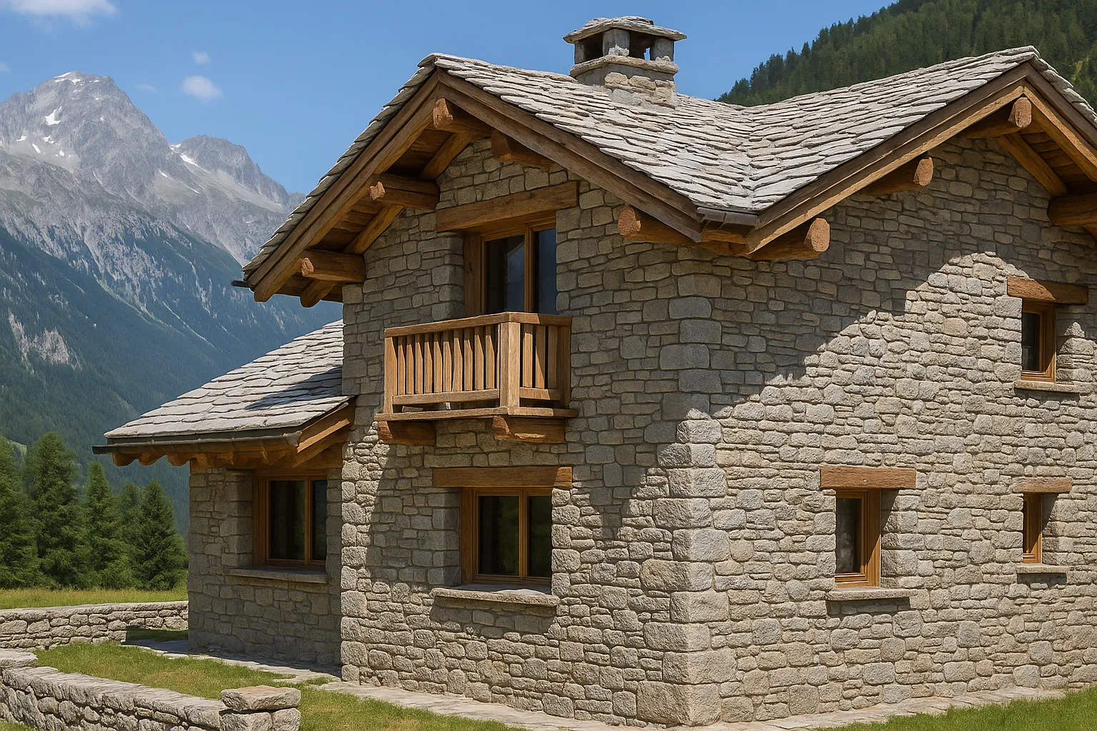 Comment la pierre locale revient en force dans les constructions alpines