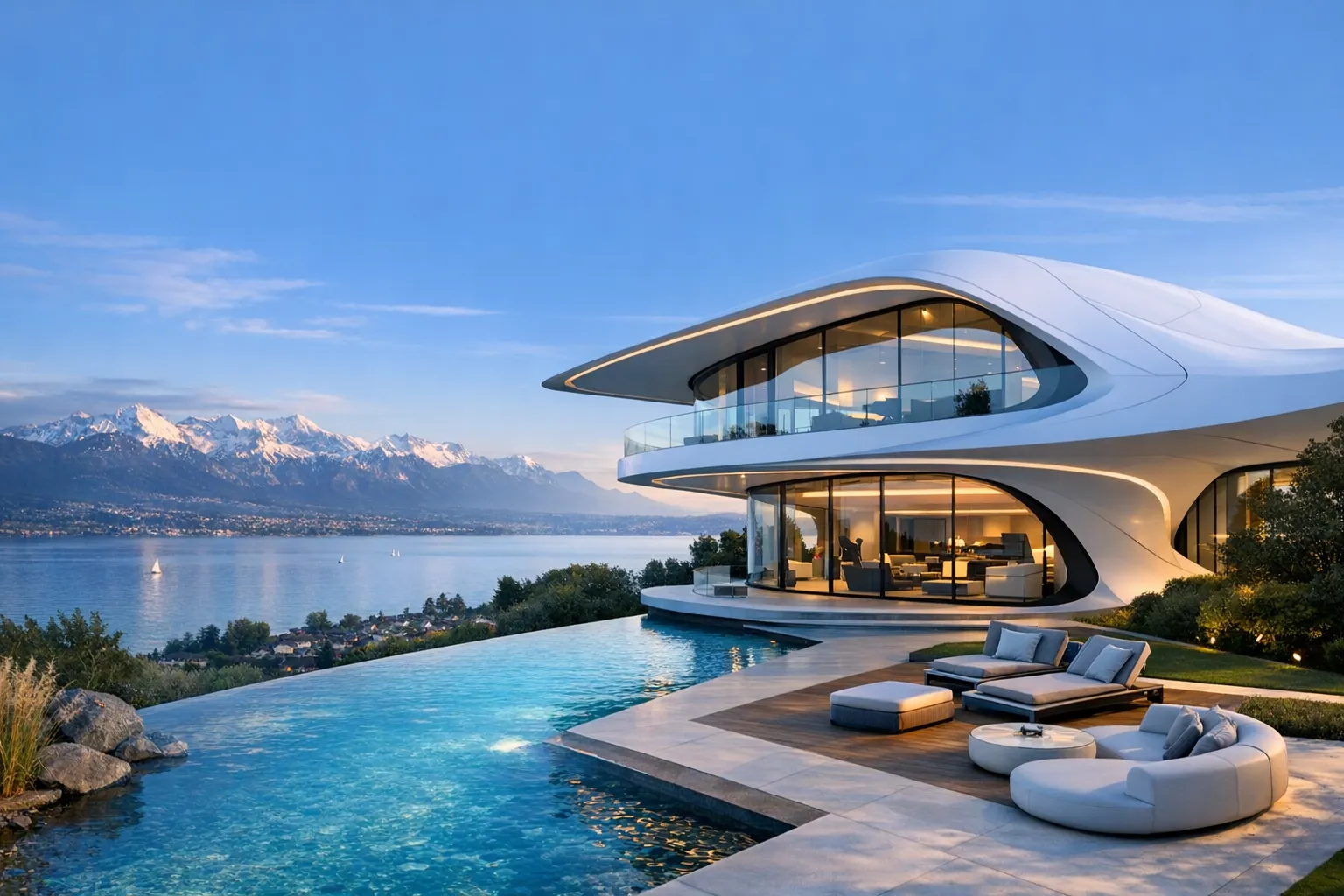 À Thonon-les-Bains, une villa au design futuriste attire tous les regards