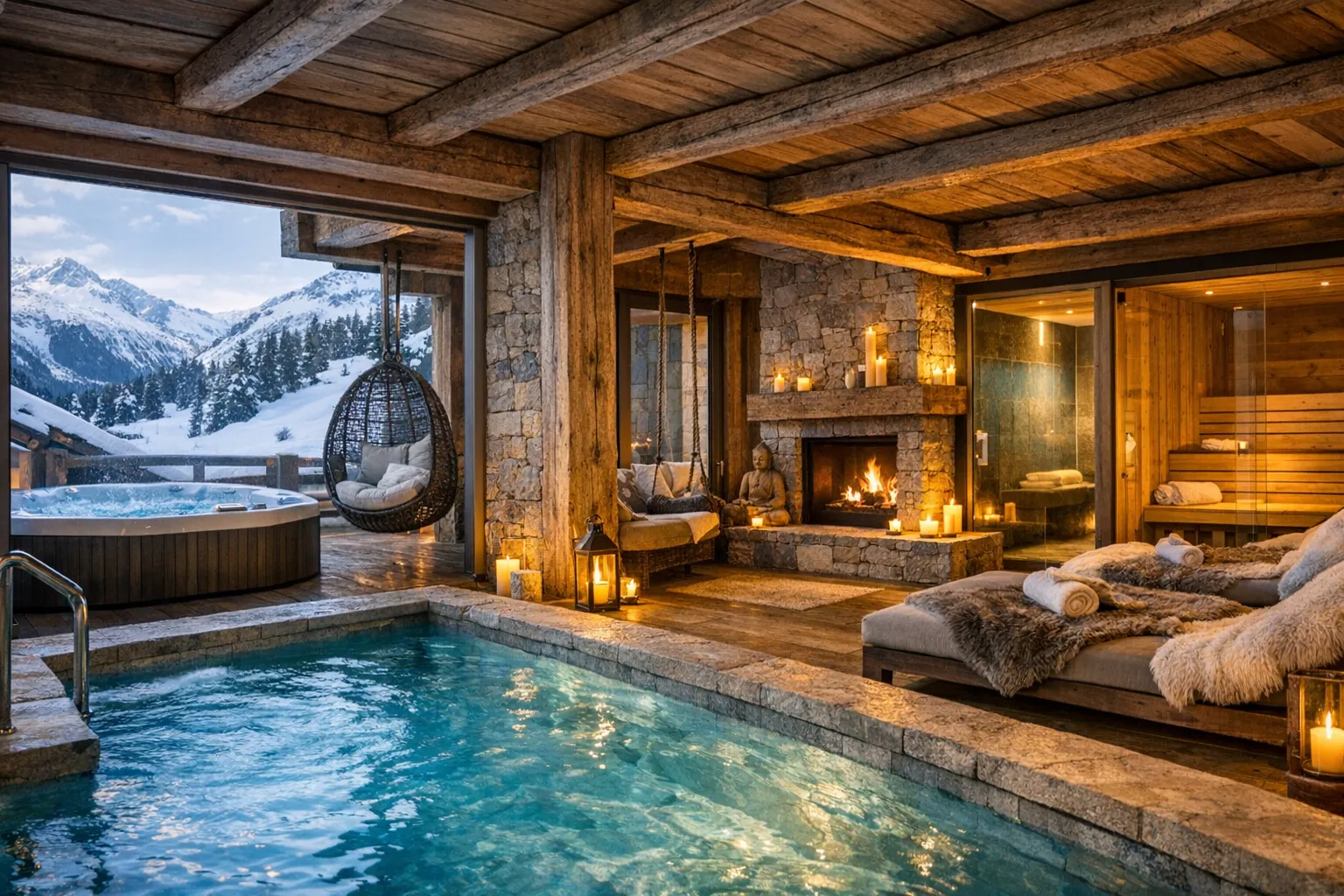 Pourquoi les chalets de luxe intègrent désormais des espaces bien-être