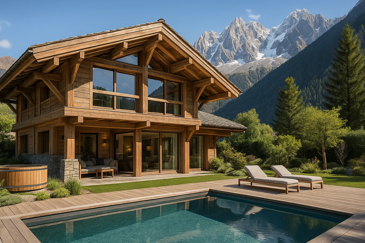 Ce chalet à Chamonix combine durabilité et élégance extrême
